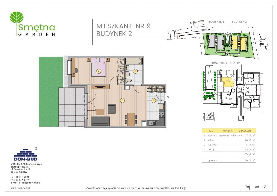 Mieszkanie Bronowice Wielkie, ul. Smętna 1E i 1F