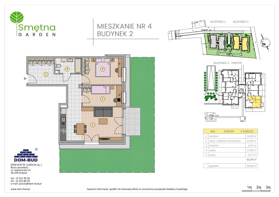 Mieszkanie Bronowice Wielkie, ul. Smętna 1E i 1F