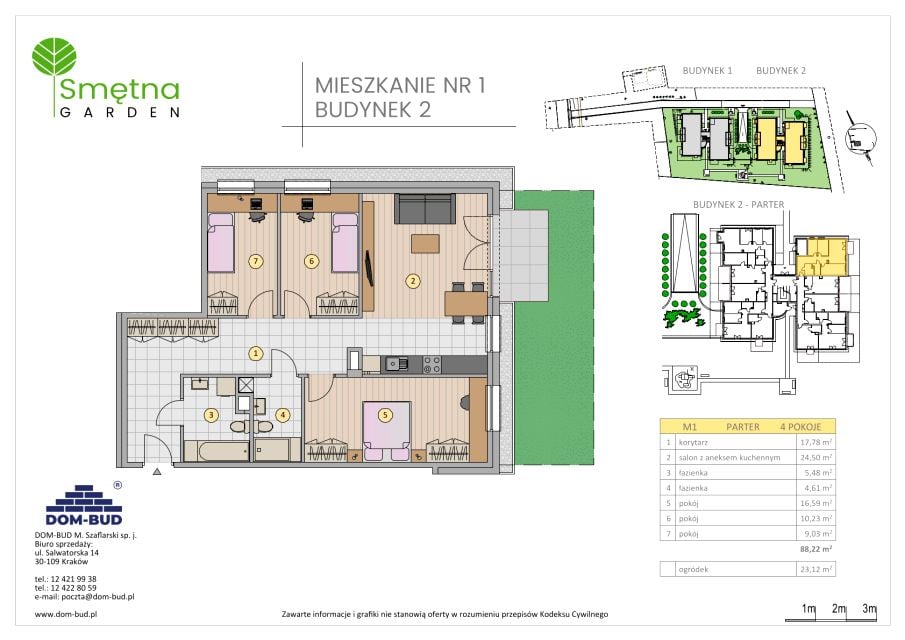 Mieszkanie Bronowice Wielkie, ul. Smętna 1E i 1F