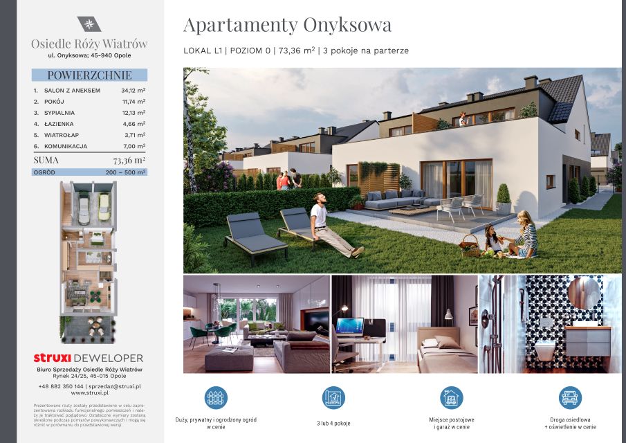 Mieszkanie Chmielowice, ul. Róży Wiatrów