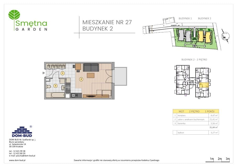 Mieszkanie Bronowice Wielkie, ul. Smętna 1E i 1F