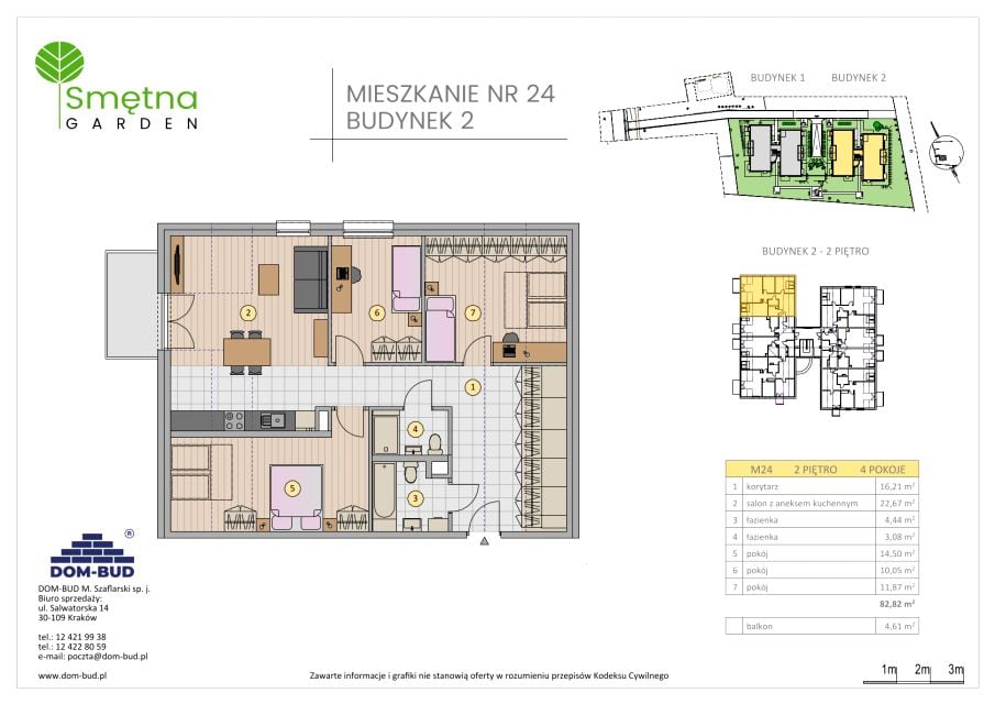 Mieszkanie Bronowice Wielkie, ul. Smętna 1E i 1F