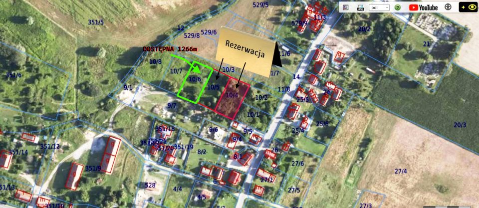 Zalesiona działka Rościsławice