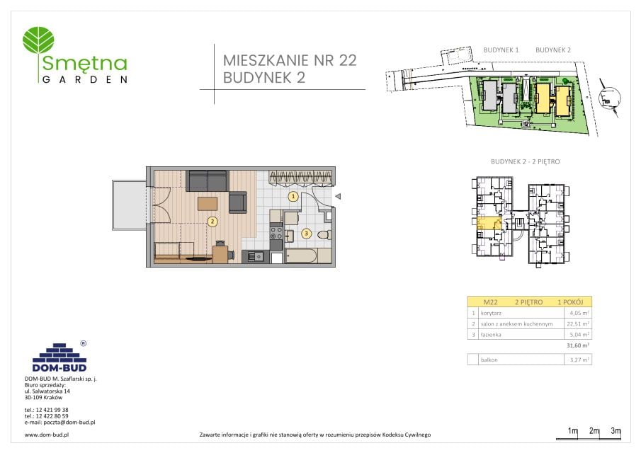 Mieszkanie Bronowice Wielkie, ul. Smętna 1E i 1F