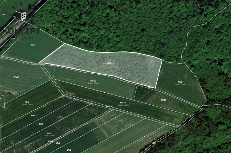 Działka rolna Rząsiny