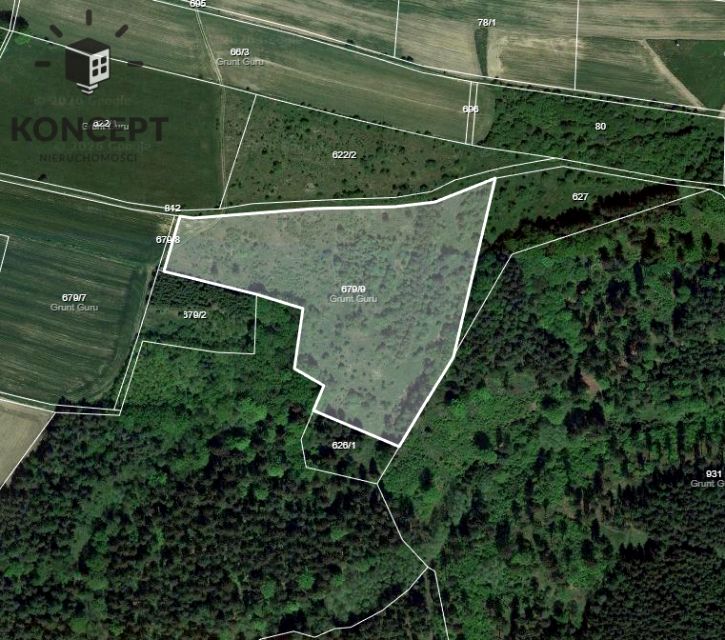 Działka rolna Rząsiny