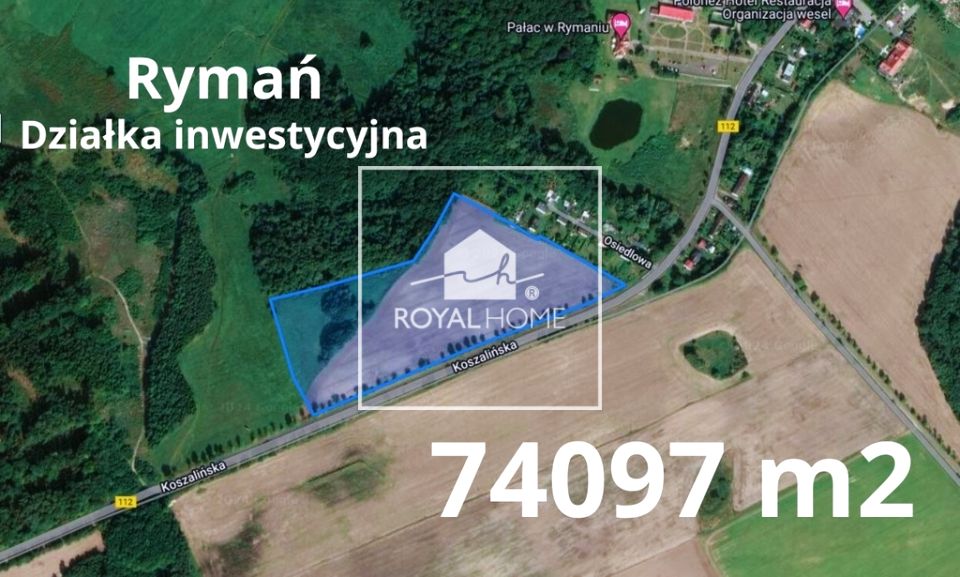 Działka inwestycyjna Rymań