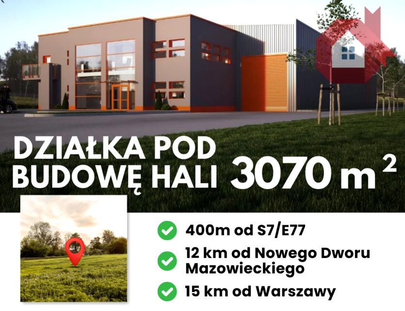 Działka usługowa Łomianki