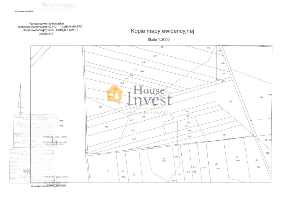Działka inwestycyjna Lubin