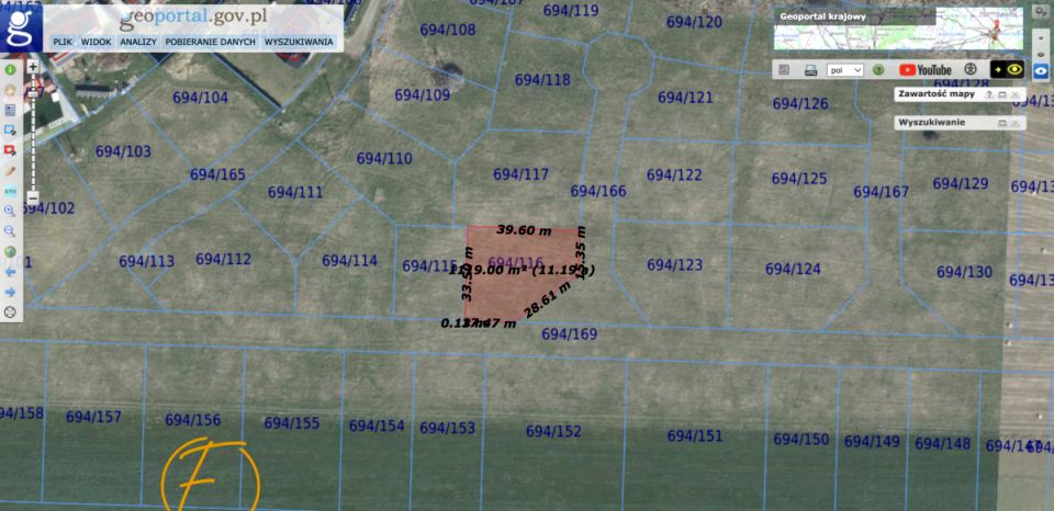 Działka inna Kunice