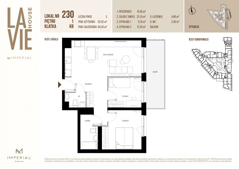 Mieszkanie na sprzedaż, 3 pokoje, 62 m², Stare Podgórze Kraków
