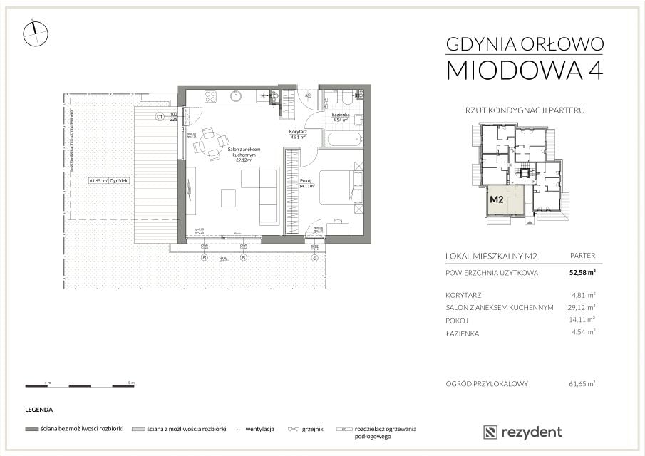 Mieszkanie Orłowo, ul. Miodowa 4