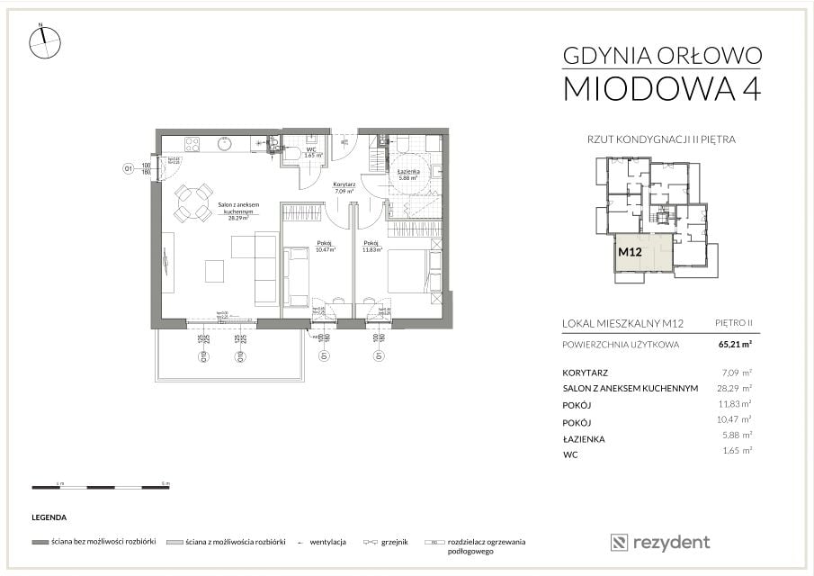Mieszkanie Orłowo, ul. Miodowa 4