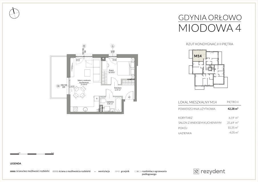 Mieszkanie Orłowo, ul. Miodowa 4