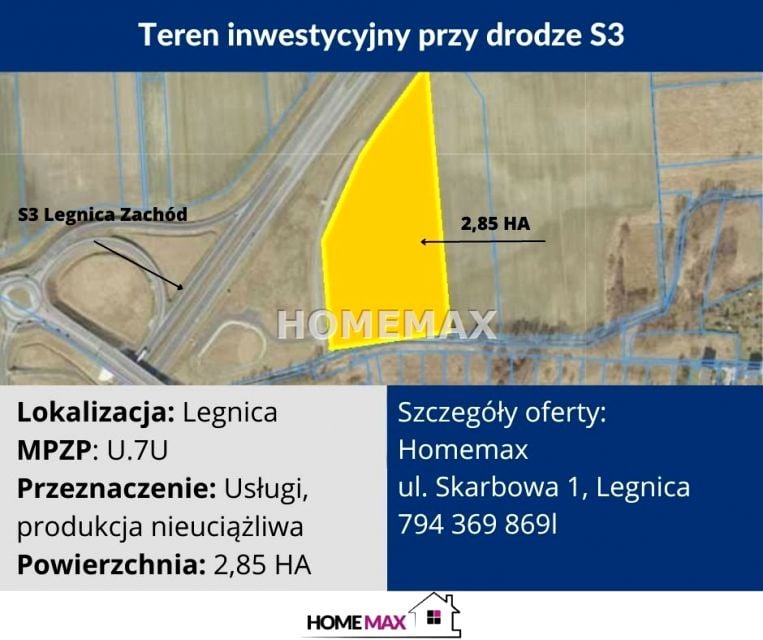 Działka inwestycyjna Legnica