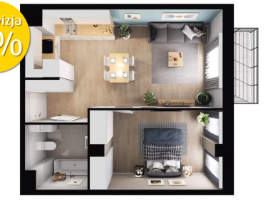 Mieszkanie przy lesie