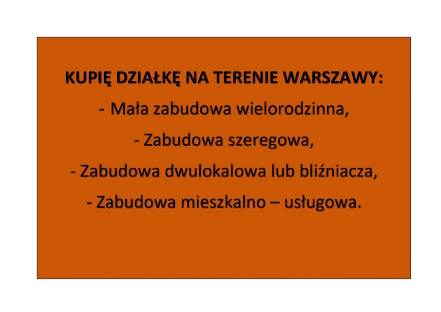 Działka budowlana Warszawa