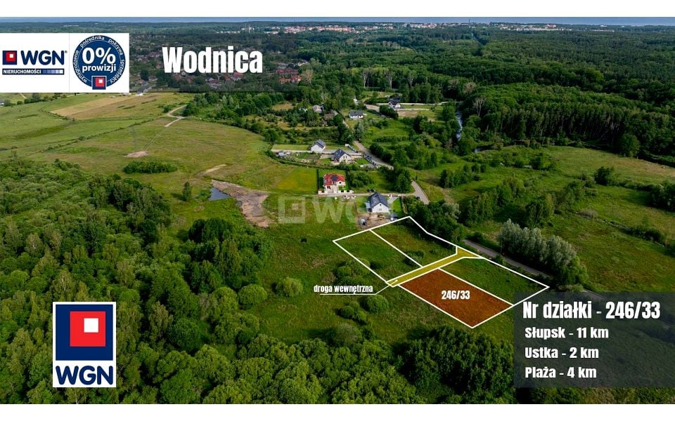 Działka budowlana Wodnica