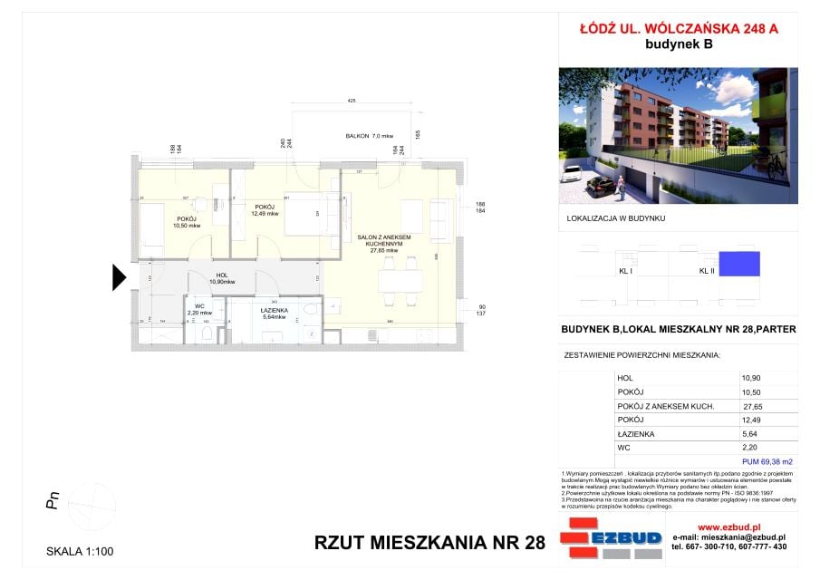 Mieszkanie Górniak, ul. Wólczańska 248