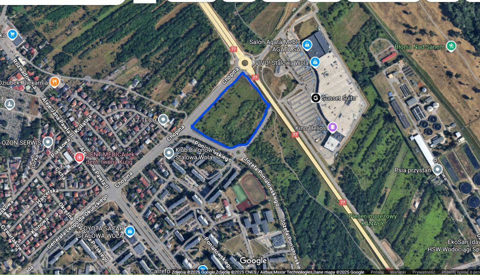 Działka inwestycyjna Stalowa Wola