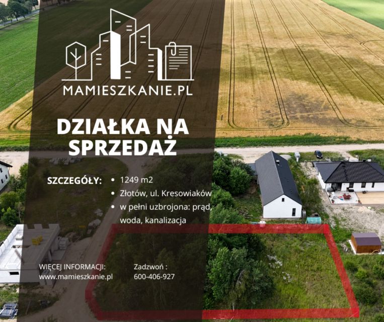 Działka budowlana Złotów