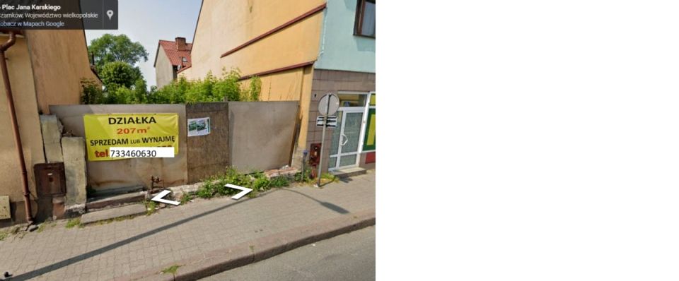 Działka usługowa Czarnków
