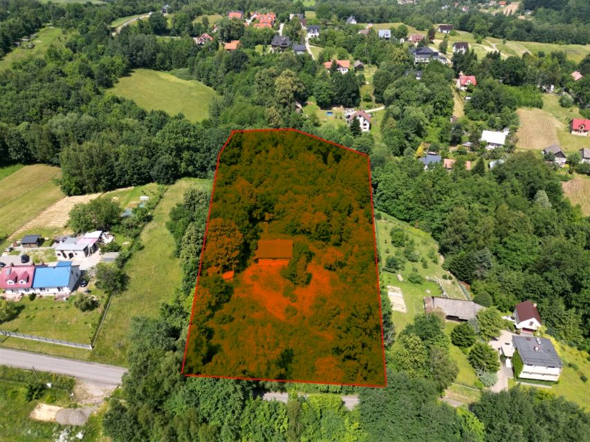 Zabudowana działka Konary