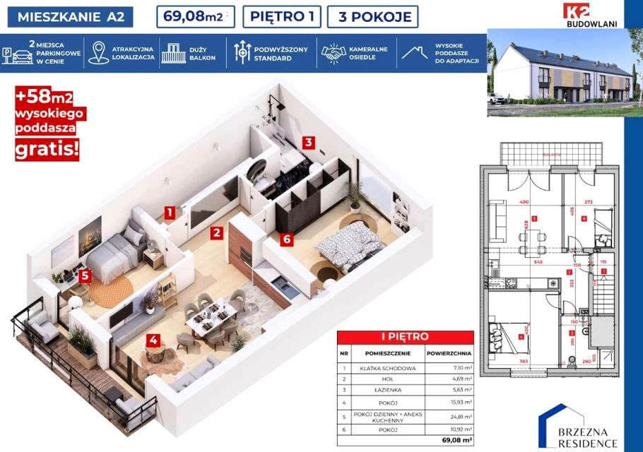 Mieszkanie apartamentowiec sprzedaż