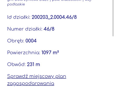 Działka budowlana Dobrzyniewo Kościelne