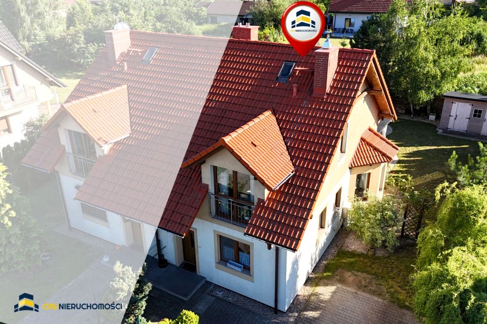 Dom z balkonem
