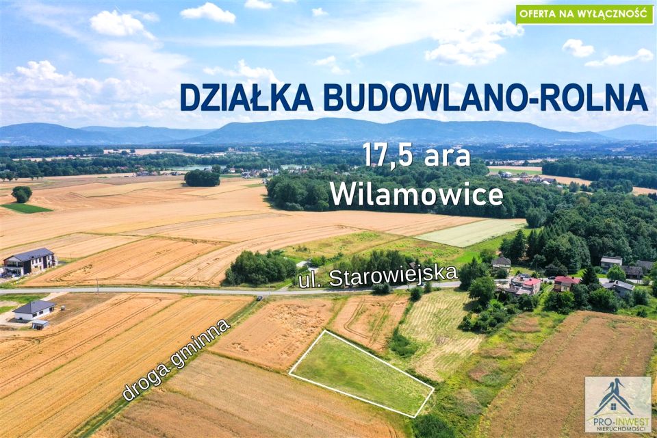 Działka budowlana Wilamowice