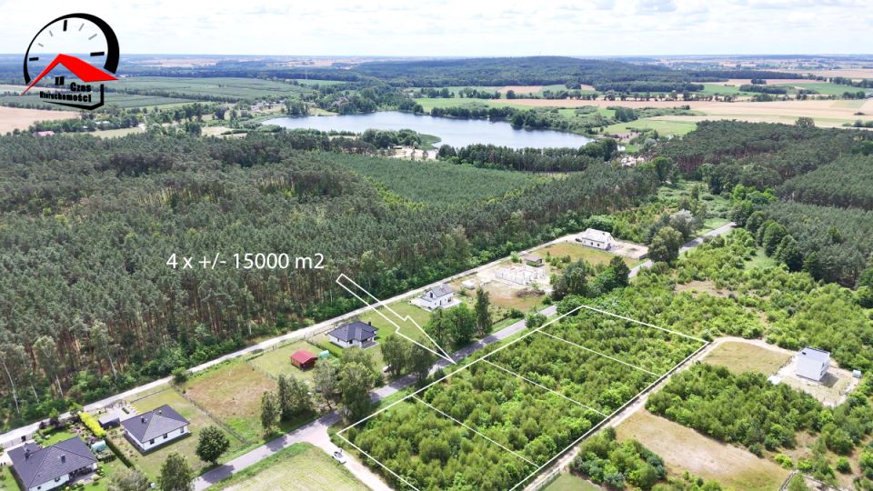 Działka nad jeziorem