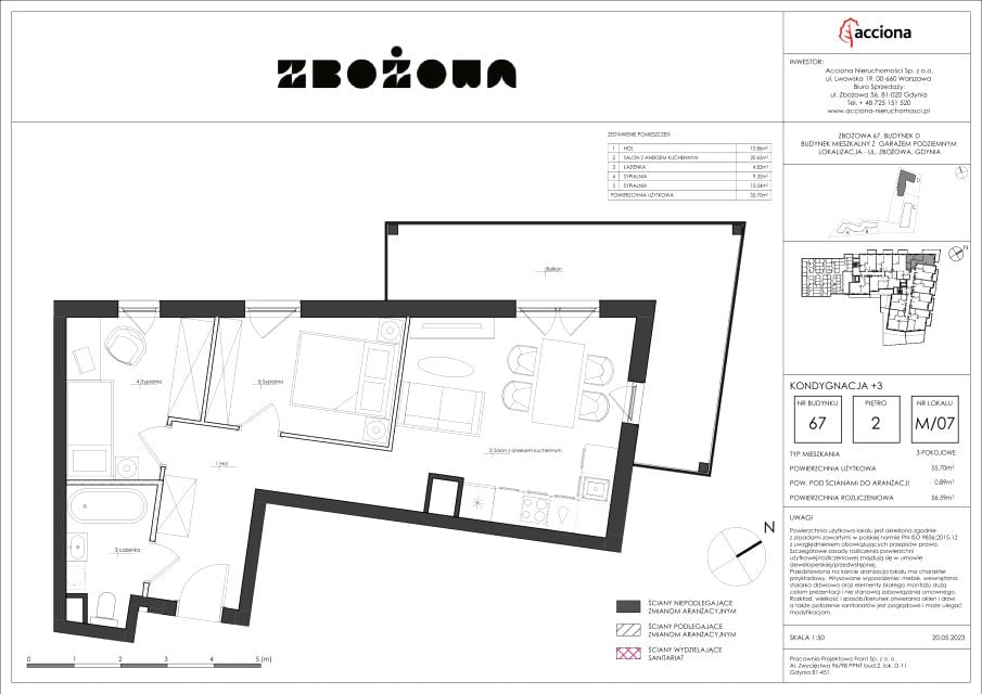 Mieszkanie Cisowa, ul. Zbożowa 63
