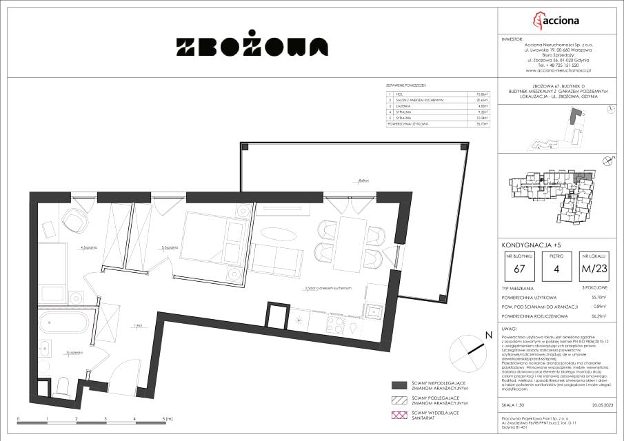 Mieszkanie Cisowa, ul. Zbożowa 63