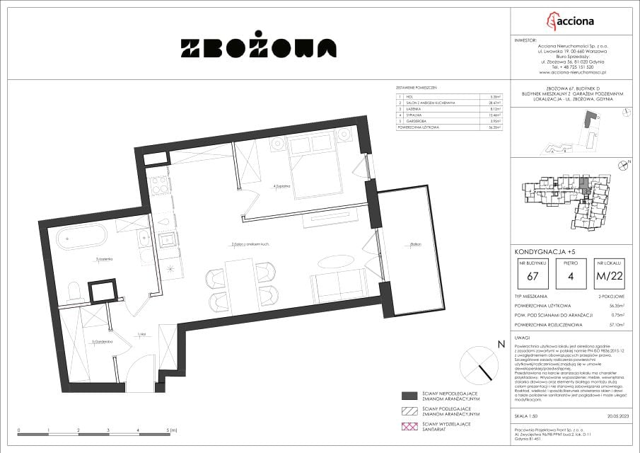 Mieszkanie Cisowa, ul. Zbożowa 63