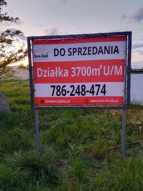 Działka usługowa Bramki