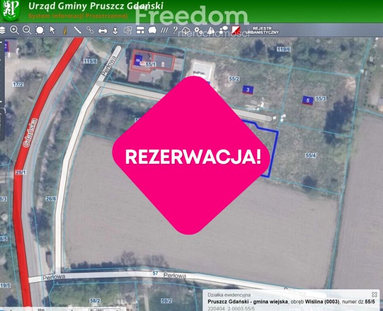 Działka Wiślina