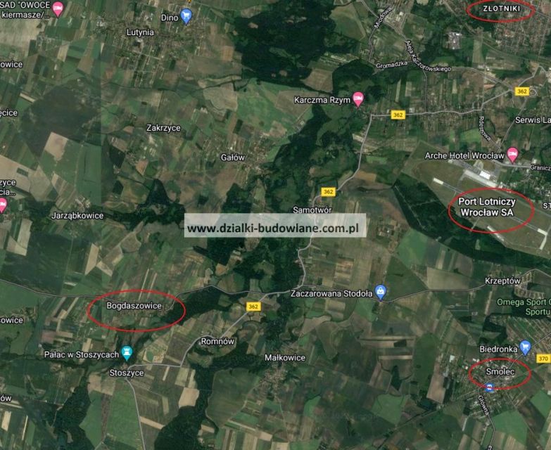 Działka rolna Bogdaszowice