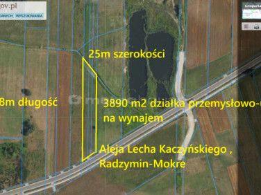 Działka inwestycyjna Mokre