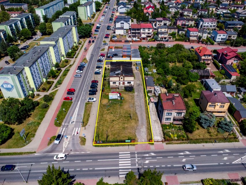 Działka usługowa Brzeziny