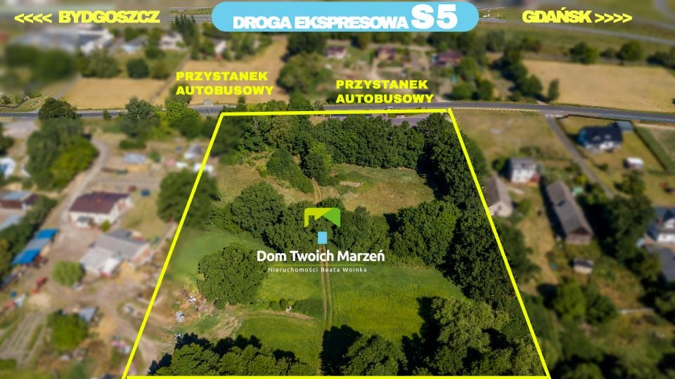 Działka inwestycyjna Dworzysko