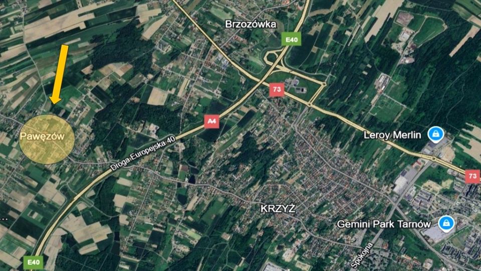 Działka Pawęzów