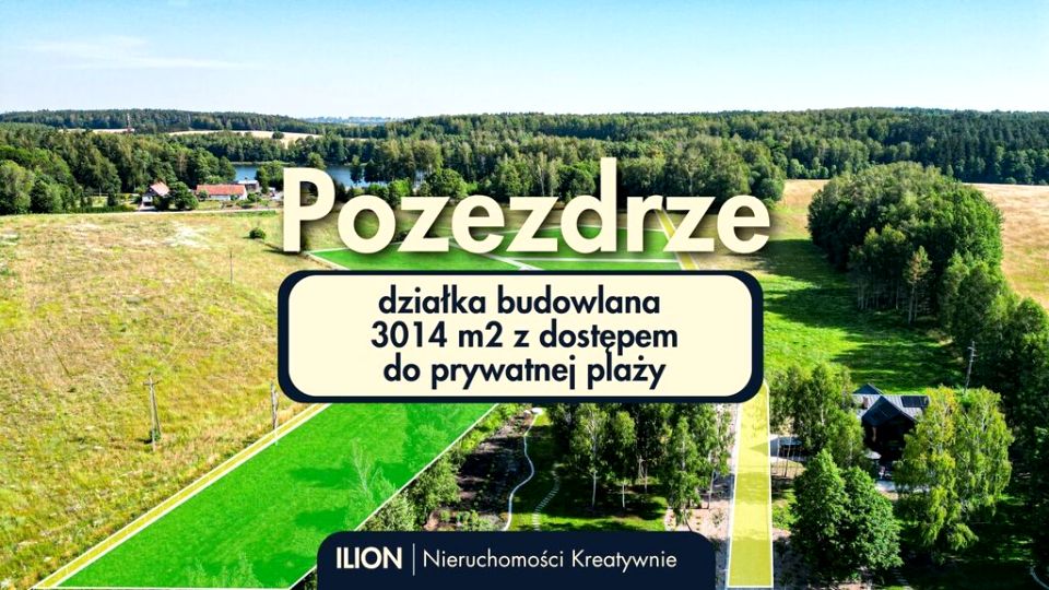 Działka nad jeziorem