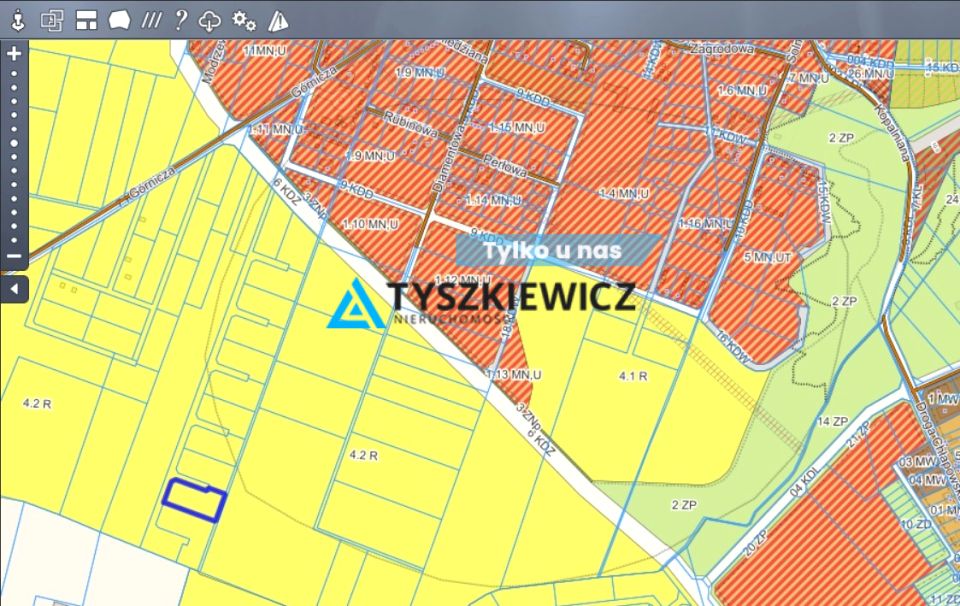 Działka inwestycyjna Chłapowo