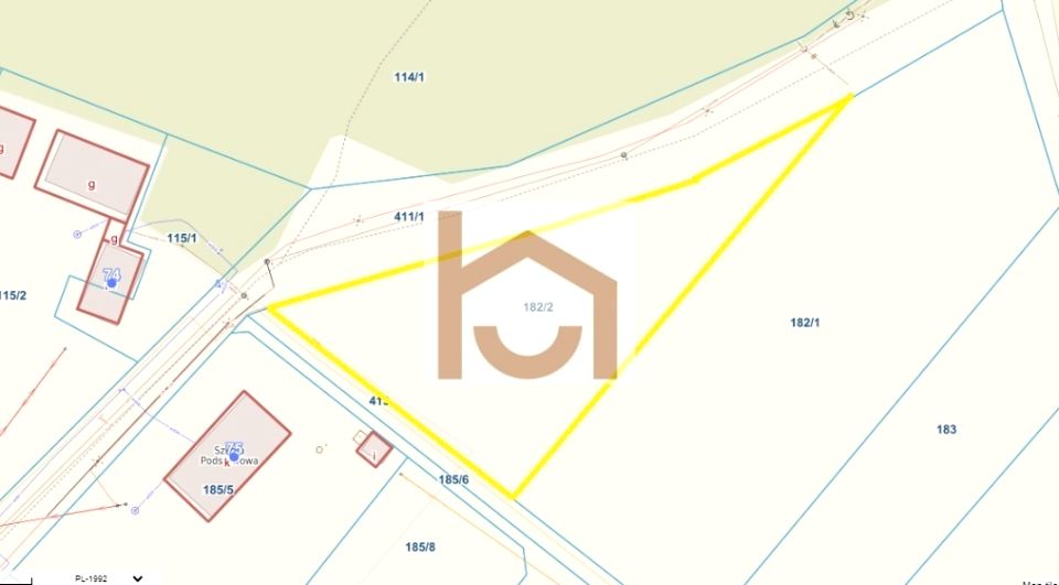 Działka budowlana Zaborów