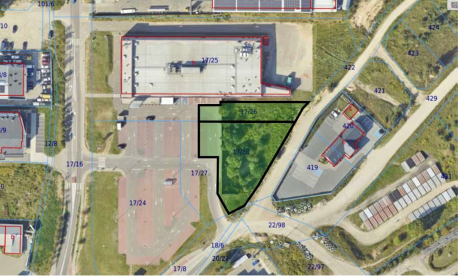 Działka inwestycyjna Bytów