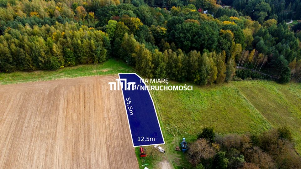 Działka przy lesie