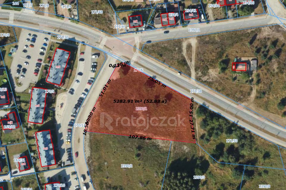 Działka usługowa Reda