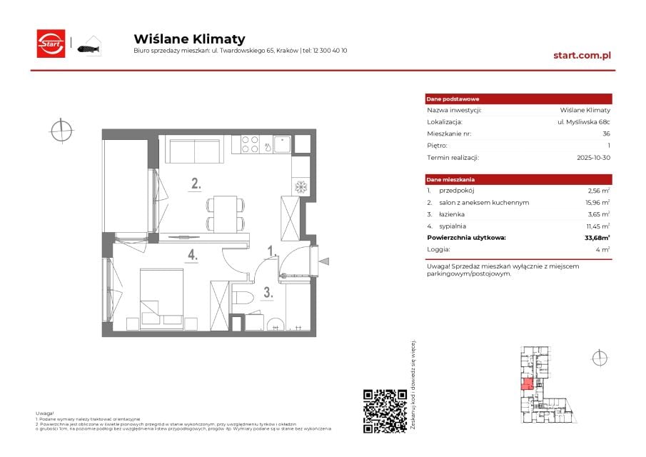 Mieszkanie Płaszów, ul. Myśliwska 68C