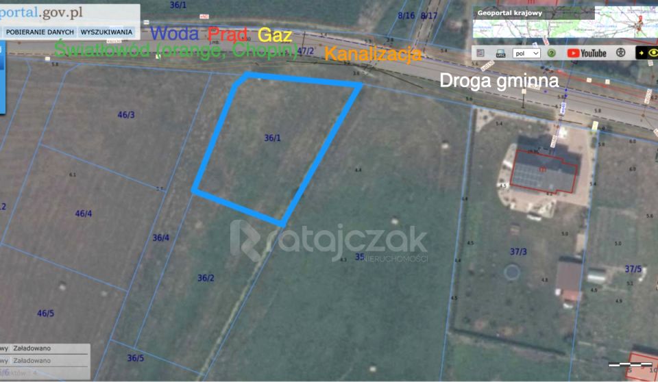 Działka inna Parszczyce